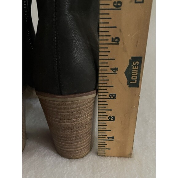 MIA Patton BLACK Ankle BOOTS Women's Size 9M Heeled Zippered Booties - Picture 4 of 11